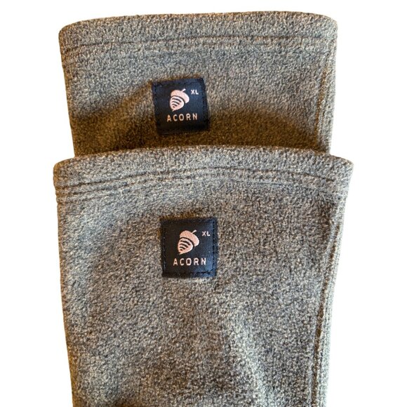 Acorn Fleece Socks Boot Liners Warm‎ Hunting Fishing Slippers Green Gray Size XL - Picture 7 of 8